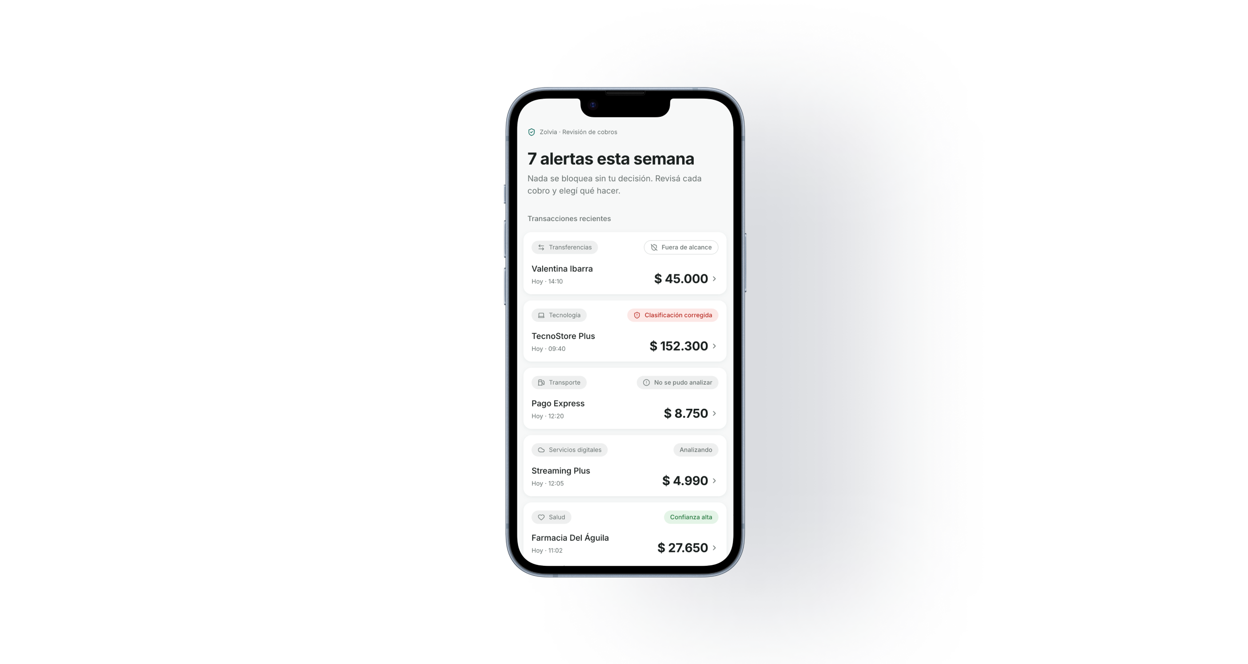 Zolvia — AI fraud alert review app